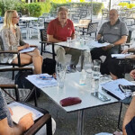 Working on an open place (due to COVID-19 restrictions) Athens Meeting 01