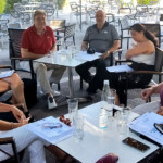 Working on an open place (due to COVID-19 restrictions) Athens Meeting 02